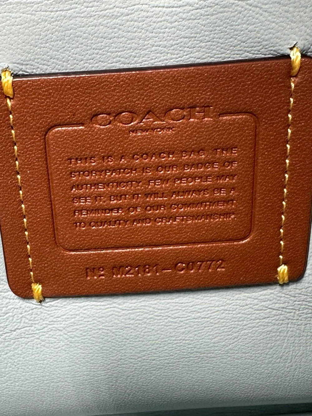 Coach Pillow Tabby 26 Blue Grey - Picture 8 of 15